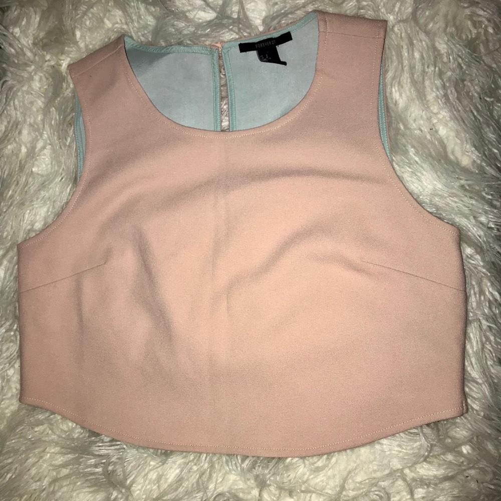 Beautiful blush crop top